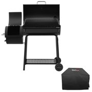 Royal Gourmet CC1830FC 28 Charcoal Grill with Offset Smoker, With Cover,855 Sq. In. Cooking Area, Front Shelf,Charcoal Grill for Outdoor Grilling and Backyard Cooking, Black