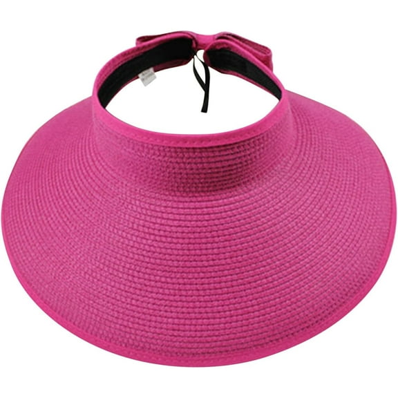 CoCoMangos Womens Trendy Sun Visor Hats Summer Adjustable UV Protection Sun Hats Packable Foldable Golf Tennis Beach Hats