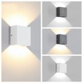 thumbnail image 3 of FZFLZDH Modern LED Wall Sconce Lighting Fixture Lamps 6W Warm White/White 3000K Up and Down Indoor Plaster Wall Lamps for Living Room Bedroom Hallway Home Room Decor, 3 of 7