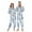 Cute Blue Dinosaurs, variant on 1 Piece Adult Onesie Pajamas Cozy & Loose-Fit Sleepsuit Loungewear with Pockets White Snowflakes Seamless Pattern X-Small