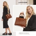 thumbnail image 2 of Bolso LOVEVOOK, bolso, bandolera y asa superior, color marrón, 2 of 7