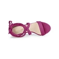 thumbnail image 4 of BLISSFUL STEP Women's Sandals Solid Color Mid Block Heels Lace up Sandals Hot Pink 5.5, 4 of 7