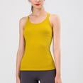 thumbnail image 2 of Chaleco de yoga largo básico de primavera y verano para mujer, ropa deportiva para correr y fitness con almohadilla para el pecho, parte superior cruzada con espalda en I para mujer, 2 of 6