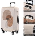 thumbnail image 5 of Travel Luggage Cover Suitcase Protector Fits 18-32 Inch Luggage Wheel Covers Patterned Travel Related Items Flower Luggage Protector Elastic Luggage Anti-scratch Suitcase Cover L, 5 of 5