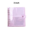 thumbnail image 4 of Photo Album DIY Baby Growth Wedding Family Memory Loose-leaf Flash Color Clear Cover Home Decor Large Capacity Book Display Purple 3inch, 4 of 9