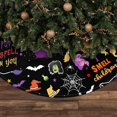 thumbnail image 2 of Halloween Tree Skirt Ghost Pumpkin Skull Tree Mat for Halloween Christmas Xmas Festive Party Yard Decoration Ornaments 36 in, 2 of 6