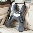 thumbnail image 4 of Car Pillow for Travel, H-Shaped Plush Neck Rest Cushion, Sleeping Pillow, Animal-Themed Car Seat Cushion with Safety Belt Protector, Neck Pillows for Sofa Lounging, and Quiet Downtime, 4 of 6