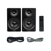 Fluance Ai61 Powered 2-Way 2.0 Stereo Bookshelf Speakers with 6.5 Drivers, 120W Amplifier for Turntable, TV, PC and Bluetooth 5 Wireless Music Streaming - RCA, Optical, USB & Sub Out (Natural Walnut