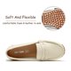 thumbnail image 4 of Zapatos COOL COSER C Mocasines anchos de enfermera para mujer, color beige, talla 7, 4 of 6