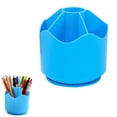 thumbnail image 2 of Desk Organizer for Mail,360 Degree Rotating Pen Holder,Desk Organizer Sparkling Diamond-like Pencil Holder,Large Capacity with 5 Slots,Cute Office Supplies Pencil Cup Desktop Storage Stationery,Blue, 2 of 8