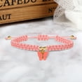 thumbnail image 4 of Fdelink a Bracelet Boho Braided Rope Beach String Anklets Friendship Foot Jewelry Butterfly Ankle Bracelets Butterfly Pendant Woven Bracelet Hot Pink, 4 of 5