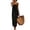 Black #32, variant on Cotton Linen Dresses for Women Sleeveless Backless Cami Dresses Casual Loose Vacation Sundress, L