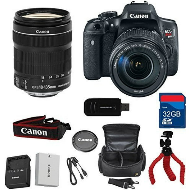 Canon T6i Digital SLR EF-S 18-135mm IS STM + High Speed 32GB Memory