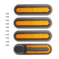 thumbnail image 3 of Eigraketly Cubierta decorativa multiángulo cubierta lateral de alta resistencia buen sellado tira reflectante ligera a prueba de polvo Patinetes eléctricos, 3 of 6