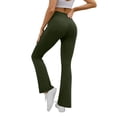 thumbnail image 2 of Women's High Waisted Bootcut Leggings Stretchy Yoga Workout Flare Pants, 2 of 6
