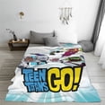 thumbnail image 5 of Teen Titans Go Fleece Blanket Super Soft Warm Throw Blankets, Plush Cozy Fuzzy Blanket, For Couch Sofa Bed Travel Camping 80"X60", 5 of 7
