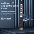 thumbnail image 4 of Tira de luz RGB APLICACIÓN Control remoto Colorido compatible con Bluetooth Infrarrojos Inteligente Regulable Telón de fondo Cadena de LED Controlador inalámbrico Tablero de luz negra kenally HA009323-01, 4 of 6