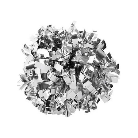 Pizzazz Metallic Silver Cheer Single Pom Pom