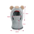 thumbnail image 3 of AJGRHE Cartoon Bear Face Scarf Neck Gaiter Integrated Winter Hat For Kids Boys Girls Outdoor Knitted With Ear Beige 4-13, 3 of 3