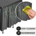 thumbnail image 3 of 6-Pack of Exquisite Black Plastic Table Skirts - Each 14 Ft. Long x 29 Inch Wide, 3 of 9
