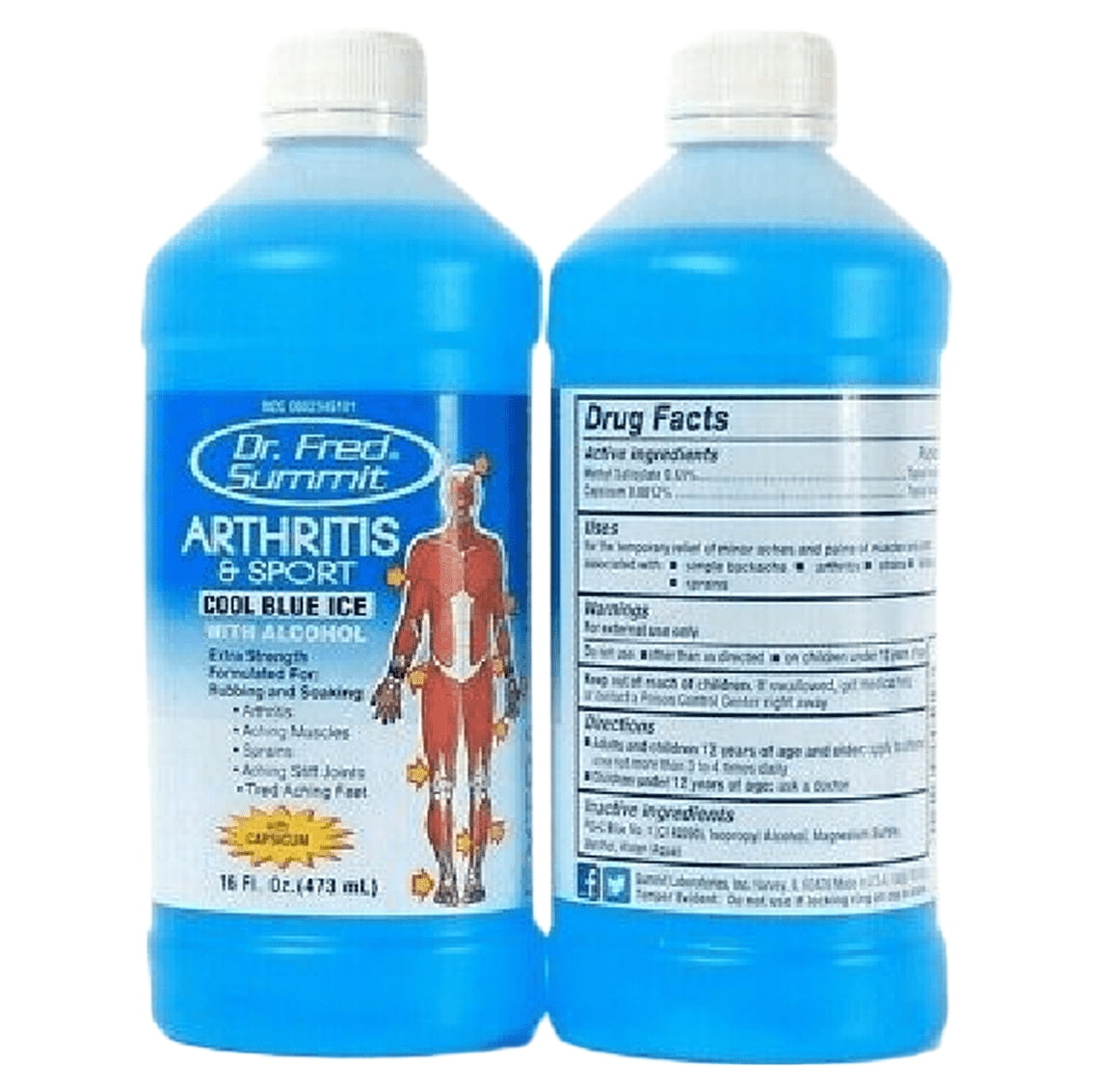 Dr. Fred Summit Arthritis & Sport Cool Blue Ice Rub 16 oz