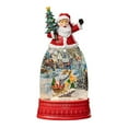 thumbnail image 4 of Bola de nieve navideña, farol navideño, centro de mesa, caja de música con bola de nieve musical iluminada para decoración del hogar de la habitación Papá Noel, 4 of 8