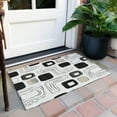 thumbnail image 6 of Addison Rugs Chantille Indoor/Outdoor Transitional Geometric Ivory Washable Rectangle Rug, 1'8" x 2'6", 6 of 6