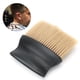 thumbnail image 4 of Peluquería, cepillo para quitar el pelo de la cara del cuello, cepillo para barrer y limpiar el polvo del pelo (mango negro, cepillo de pelo amarillo), 4 of 5