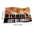 thumbnail image 3 of Bandera del Día del Recuerdo, de poliéster, de un solo lado, resistente, para héroes que moderan el recuerdo., 3 of 5