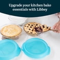 thumbnail image 2 of Libbey Baker’s Premium 2 Piece Glass Pie Plate, Stackable, Space Saving Casserole Dish Set with Lids, Glass Baking Dish Set for Fruit Pies, Quiches, 2 of 6