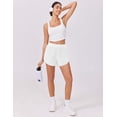 thumbnail image 4 of Pinspark Black Shorts Women High Rise Workout Running Shorts Soft Exercise Shorts with Mesh Liner, 4 of 7