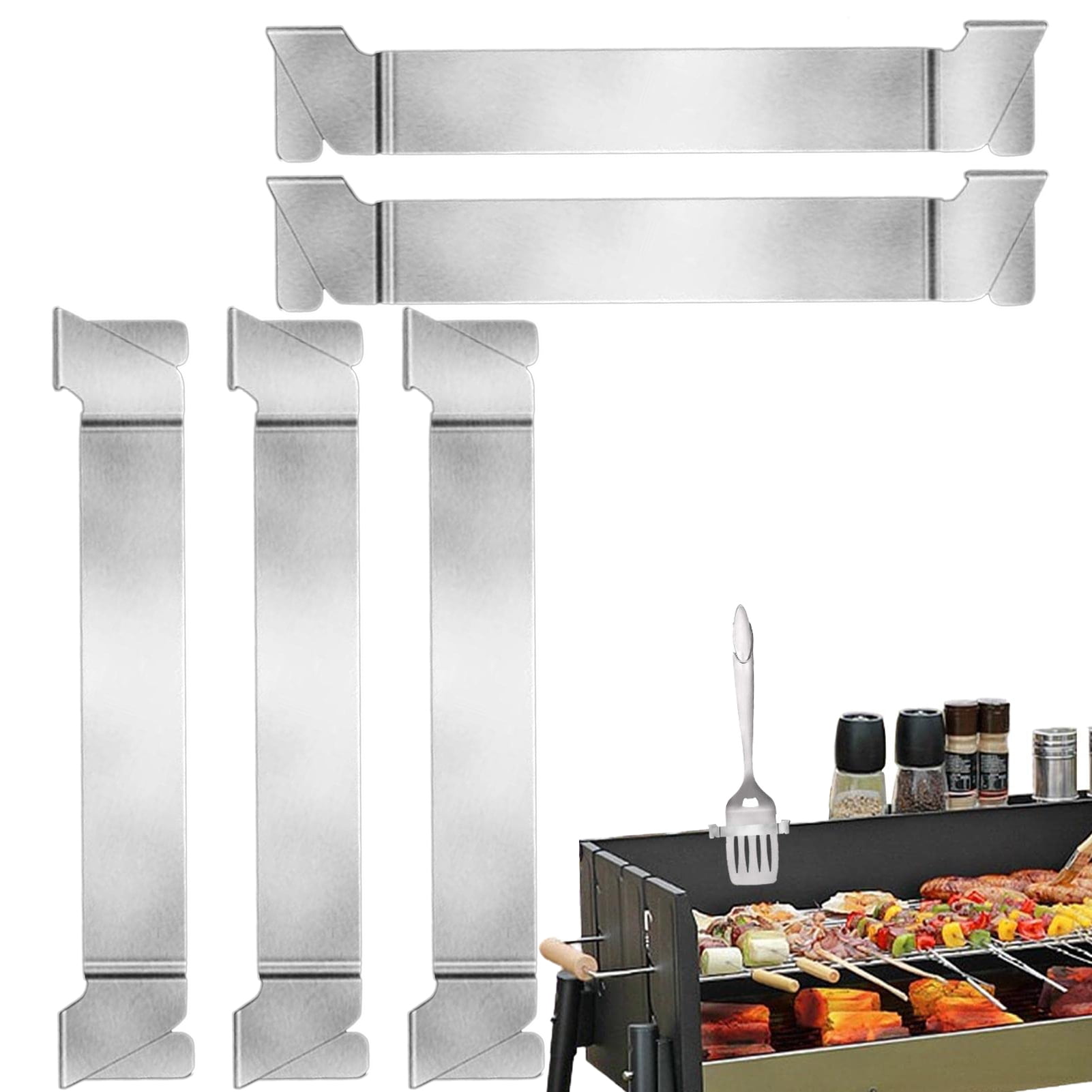 5 Pack Stainless Steel Griddle Spatula Holder,Griddle Accessories
