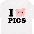thumbnail image 4 of Inktastic I Love Pigs Boys or Girls Long Sleeve Toddler T-Shirt, 4 of 5