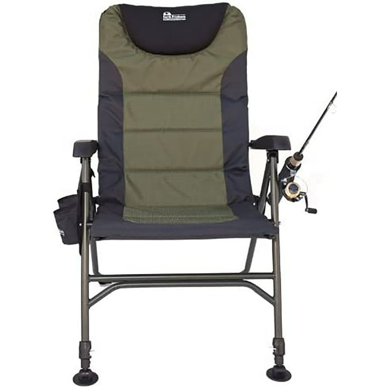 4-Position Adjustable Outdoor Fishing Chair w/Adjustable Front Legs -  300LBS (MAX Load) 