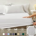 thumbnail image 4 of ATJIA Cotton Fitted Sheet with Elastic Bands Non Slip Adjustable Mattress Covers for Single Double King Queen Bed140/160/200cm, 4 of 7
