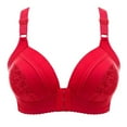 thumbnail image 3 of Front Closure Bras for Women Plus Size Comfortable Lightweight Breathable Wireless Push Up Bralettes Everyday Bra, 3 of 8