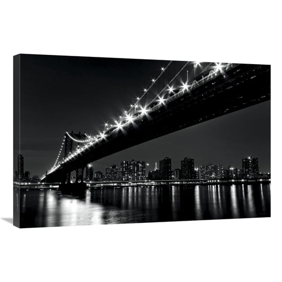 Global Gallery's 'Manhattan Bridge' By Katherine Gendreau Stretched Canvas Wall Art
