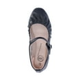thumbnail image 4 of Wonder Nation Little Girls and Big Girls Scrunch Ballet Dress Shoes, Black, 4 of 5