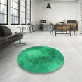 thumbnail image 4 of Ahgly Company Tapis Rectangulaire d'Intérieur Lavable en Machine Vert Printemps Transitionnel, 5 Pieds x 7 Pieds, 4 of 7