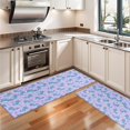 thumbnail image 3 of Kitchen Rugs Sets Of 2,Purple Cartoon Narwhal Pattern Anti Fatigue Kitchen Mat Rugs Non Slip Washable,Decorative Kitchen Floor Mats for Kitchen,Sink,Laundry,17"X47", 3 of 5