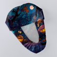 thumbnail image 5 of Kamentoy Women Halloween Print Scrub Cap Soft Work Hat For Fall Holiday Party Lightweight Seasonal Head Wrap Headwear Halloween Headbands For Women, 5 of 5