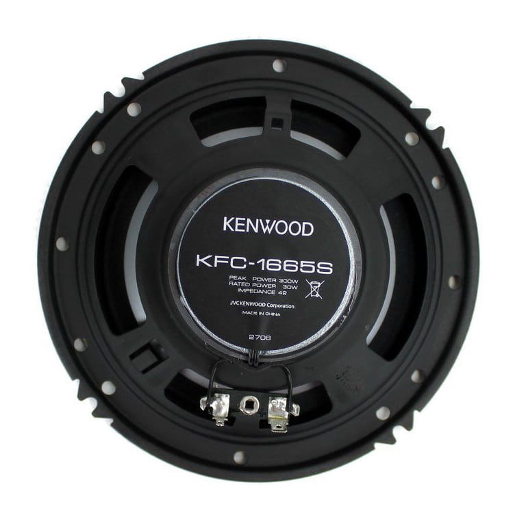 Kenwood, Car Audio Speakers, KFC-1665S, 6.5 inch 300W 2-Way