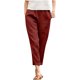 thumbnail image 2 of Karight Womens Casual Cotton Tapered Capri Cargo Pants Loose Elastic Waist Ankle Cropped Trouser with Pockets, 2 of 8