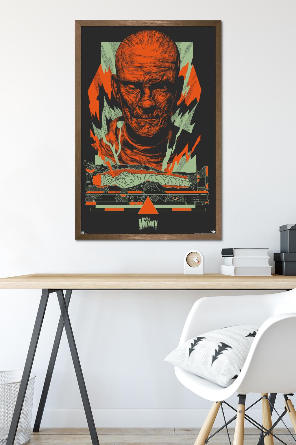 The Mummy - Illustration Wall Poster, 22.375" x 34" Framed