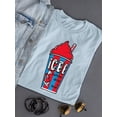 thumbnail image 3 of Classic Cup Design - Retro ICEE 'Coldest Drink In Town' Graphic Women's T-shirt, 3 of 4