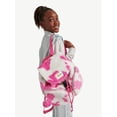 thumbnail image 5 of Justice Girls Faux Fur Rucksack Backpack, Pink Cow, 5 of 7