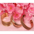 thumbnail image 3 of Sunsoul by Touchstone copper magnetic bracelet tibetan style. hand forged with solid and high gauge pure copper. set of 3 different designs in twisted wires braided style., 3 of 4