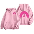 thumbnail image 3 of Breast Cancer Awareness Hoodies for Women 2025 Pink Ribbon Zip Up Graphic Hooded Sweatshirt with Pockets Jackets Coat, 3 of 7