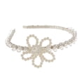 thumbnail image 3 of Joyería de Diadema Perla oción Lado Cristal Novia Dama perfecl diadema nupcial, 3 of 8