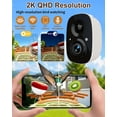 thumbnail image 2 of Smart Bird Feeder with 2K Camera, Solar Powered Wireless Birds House with APP Control, Night Vision, Motion Detection Alerts, IP65 Outdoor Birdfeeder for Backyard Garden Bird Watching, 2 of 7